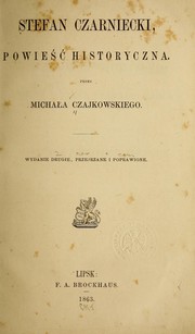 Cover of: Stafan Czarniecki: powieść historyczna