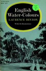 Cover of: English water-colours.