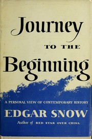 Cover of: Journey to the beginning.