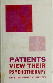 Cover of: Patients view their psychotherapy