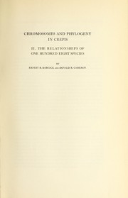 Cover of: Chromosomes and phylogeny in Crepis by E. B. Babcock