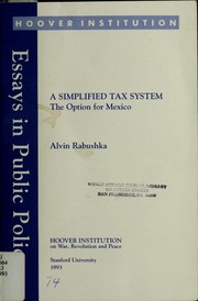 Cover of: A simplified tax system: the option for Mexico