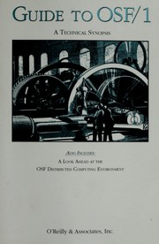 Cover of: Guide to OSF/1