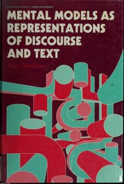 Cover of: Mental models as representations of discourse and text