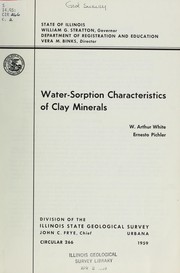 Cover of: Water-sorption characteristics of clay minerals