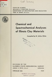 Cover of: Chemical and spectrochemical analyses of Illinois clay materials