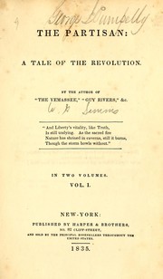Cover of: The partisan: a tale of the Revolution