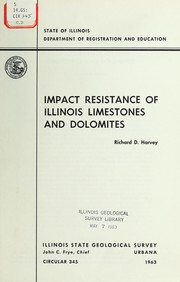 Cover of: Impact resistance of Illinois limestones and dolomites
