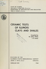 Cover of: Ceramic tests of Illinois clays and shales