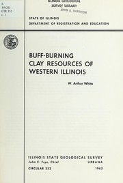 Cover of: Buff-burning clay resources of western Illinois