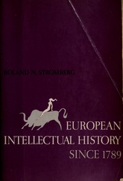 Cover of: European intellectual history since 1789
