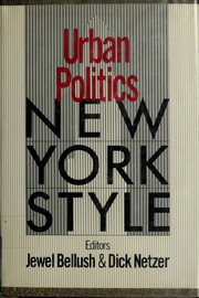 Cover of: Urban government and politics: New York style
