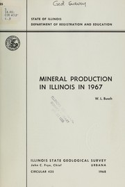Cover of: Mineral production in Illinois in 1967