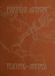Cover of: European artists teaching in America. 1941