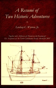 Cover of: A resumé of two historic adventures by Lindsay C. Warren