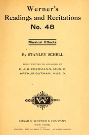 Cover of: Musical effects