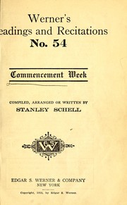 Cover of: Commencement week