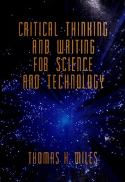 Cover of: Critical thinking and writing for science and technology