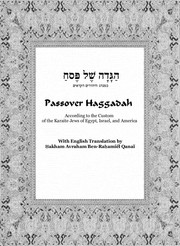 Karaite Passover Haggadah by Karaite Jews of America