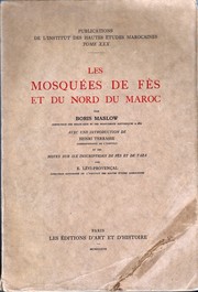 Les mosquées de Fès et du nord du Maroc by Boris Maslow