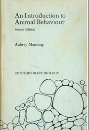 Cover of: An introduction of animal behaviour.