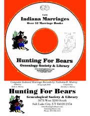 Cover of: IN Marriage Records Index: Computer Indexed Indiana Marriage Records by Nicholas Russell Murray