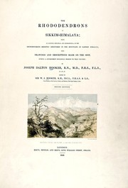 Cover of: The rhododendrons of Sikkim-Himalaya by Joseph Dalton Hooker