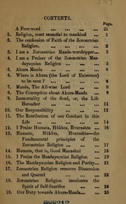 Cover of: A catechism of the Zoroastrian religion.