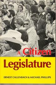 Cover of: A citizen legislature