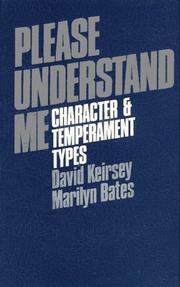 Please understand me by David Keirsey