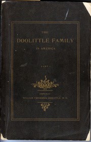 The Doolittle family in America by Doolittle, William Frederick