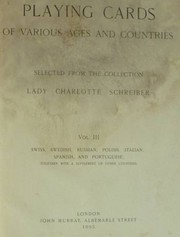 Cover of: Playing Cards of Various Ages and Countries Volume III by 