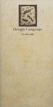 Cover of: Design language