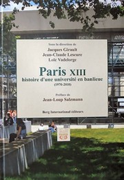 Cover of: Paris XIII. Histoire d’une université en banlieue (1970-2010)