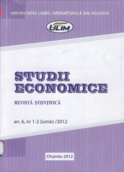 Studii Economice by Univ. Liberă Intern. din Moldova, Fac. Ştiinţe Econ., Inst. de Investigaţii Strategice în Econ.