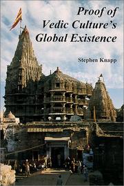 Cover of: Proof of Vedic Culture's Global Existence by Stephen Knapp