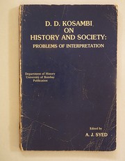 Cover of: History and Society: Problems of Interpretation
