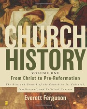 Cover of: Church history by Everett Ferguson