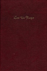 Cover of: Lest we forget: the Sisters of Providence of St. Mary-of-the-Woods in civil war service