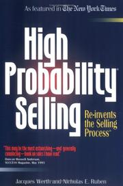 High probability selling by Jacques Werth, Nicholas E. Ruben