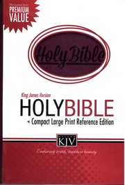 Cover of: KJV Holy Bible Compact Large Print Reference Edition-Burgundy
