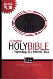 Cover of: KJV Holy Bible Compact Large Print Reference Edition-Black