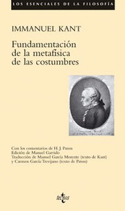 Cover of: Fundamentación de la metafísica de las costumbres by 