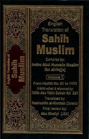 Cover of: Sahih Muslim, Volume 1
