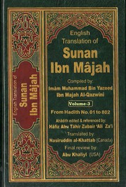 Cover of: Sunan Ibn Majah, Volume 3