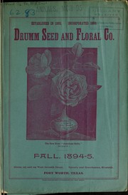 Cover of: Drumm Seed and Floral Co: Fall, 1894-5