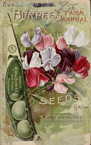 Cover of: Burpee's farm annual: the best seeds that grow including rare novelties