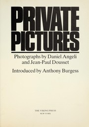 Cover of: Private pictures by Daniel Angeli