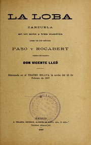 Cover of: La loba by Vicente Lleo 