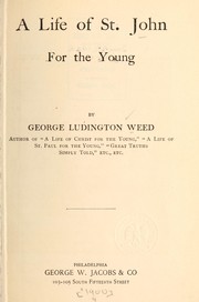 Cover of: A life of St. John for the young
